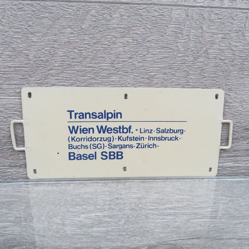Zuglaufschild transalpin wien - transalpin,